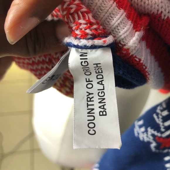 My Ugly Christmas Patriotic Snowman Sweater Medium - Picture 8 of 8